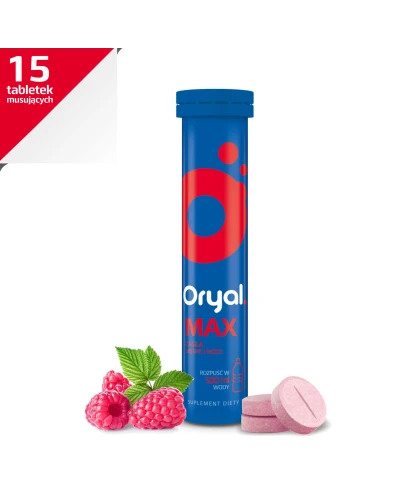 Oryal Max, 15  tabletek musujących - Z elektrolitami - 1