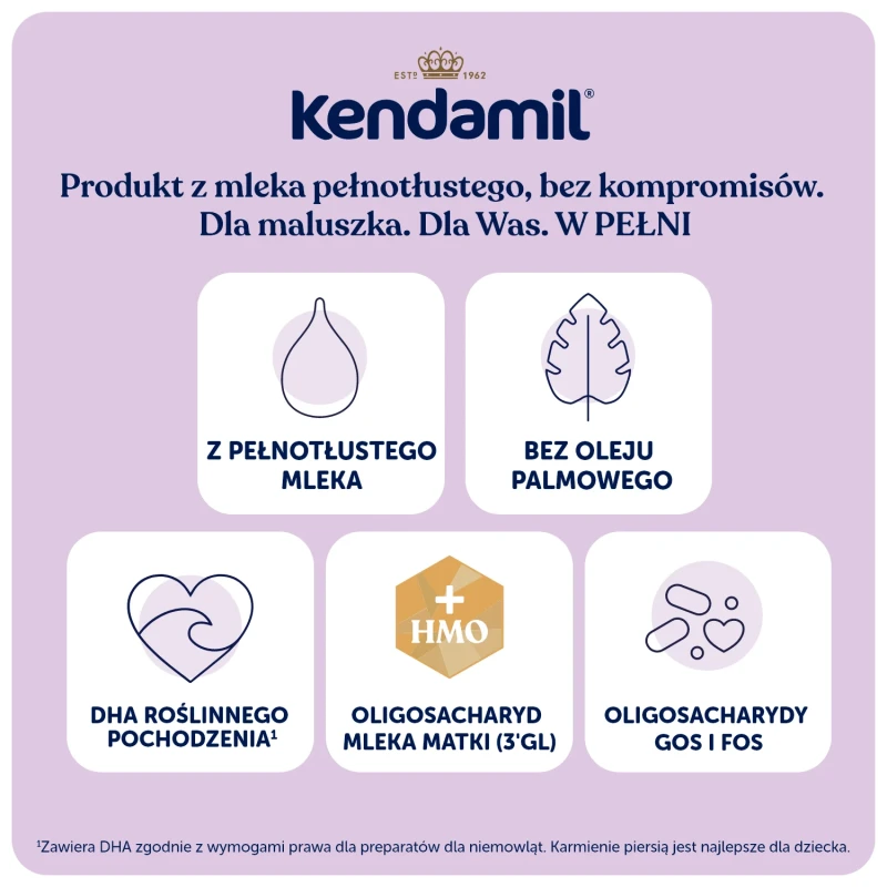 Kendamil Premium 3 HMO+ Mleko następne, 600 g - Dla małych dzieci od 12. miesiąca - 3