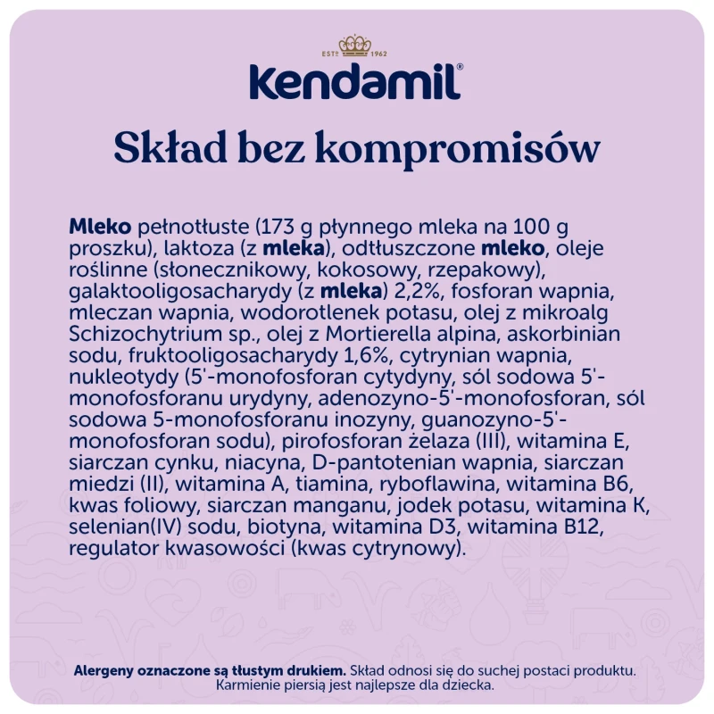 Kendamil Premium 3 HMO+ Mleko następne, 600 g - Dla małych dzieci od 12. miesiąca - 6