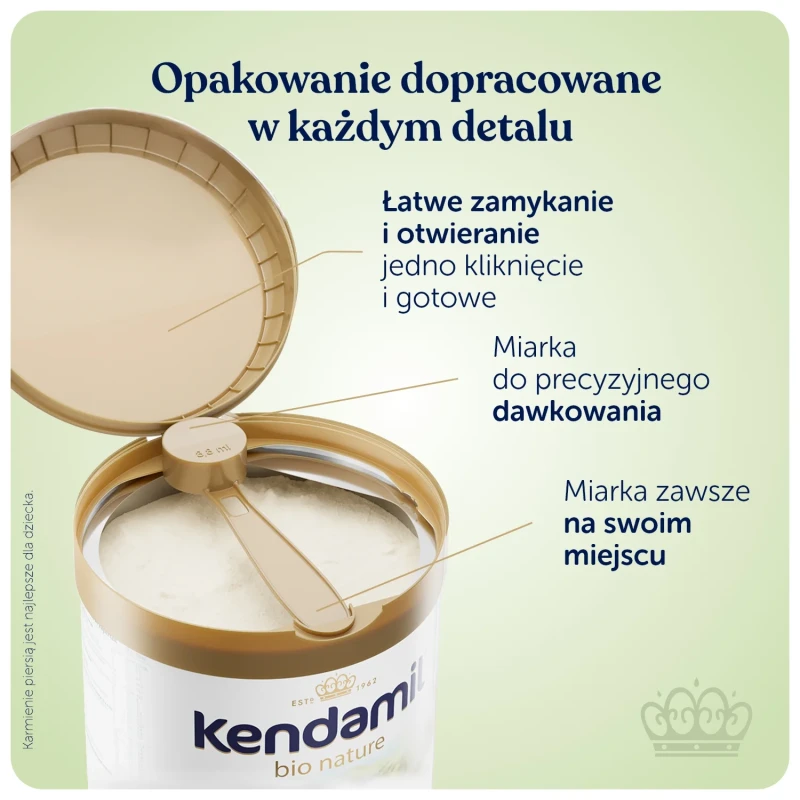 Kendamil BIO Nature 2 HMO+ Mleko następne, 800 g - Z HMO+ i GOS dla dzieci od 6. miesiąca - 2