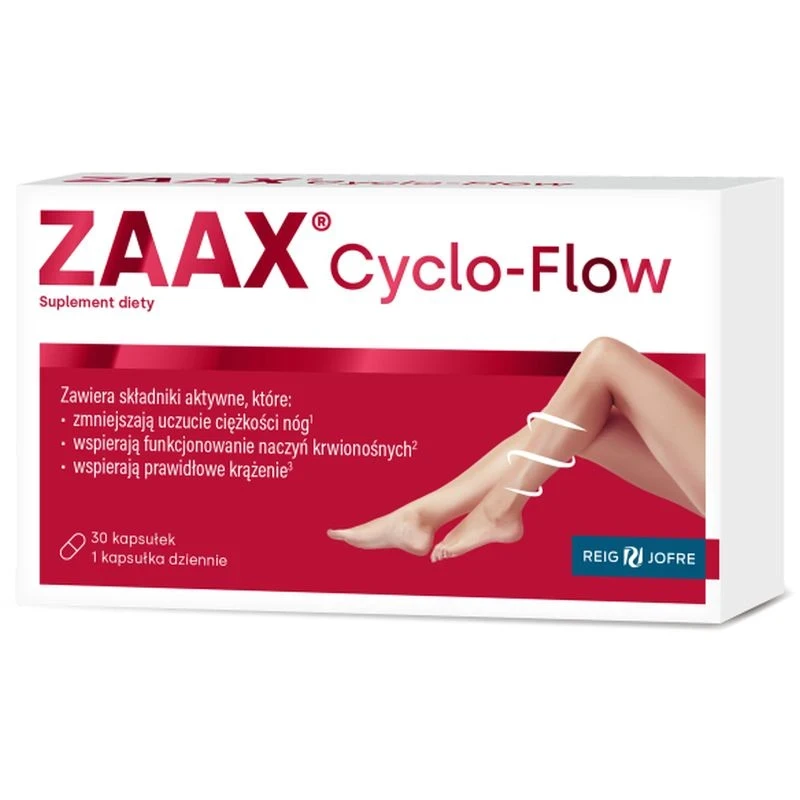 Zaax Cyclo-Flow, 30 kapsułek - Wsparcie krążenia żylnego - 1