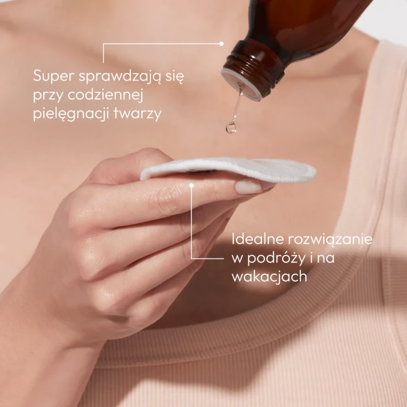 Veoli Botanica Remove & ReLove, bambusowe płatki kosmetyczne, 7 sztuk - Wielorazowe do delikatnego demakijażu - 5
