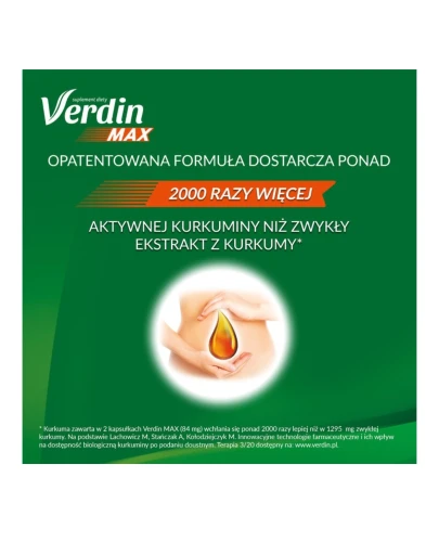 Verdin Max, 15 kapsułek miękkich - Z kurkumą, która wpływa na prawidłową pracę wątroby - 1