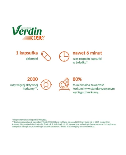 Verdin Max, 15 kapsułek miękkich - Z kurkumą, która wpływa na prawidłową pracę wątroby - 3