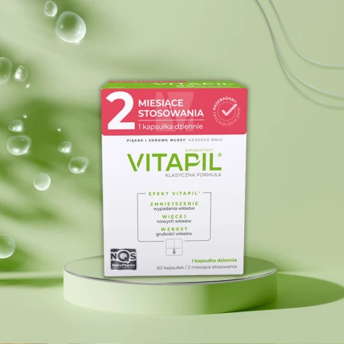 Vitapil, 60 kapsułek - Suplement diety z kompleksem AMIN Q3® oraz biotyną, selenem i cynkiem, które pomagają zachować zdrowe włosy - 4