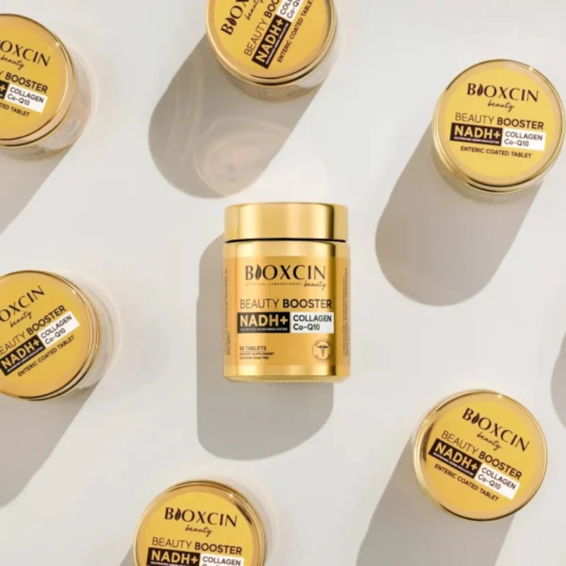 Bioxcin Beauty Booster z biotyną, 60 tabletek - Nutrikosmetyk z resweratrolem i cynkiem na skórę, włosy i paznokcie - 2