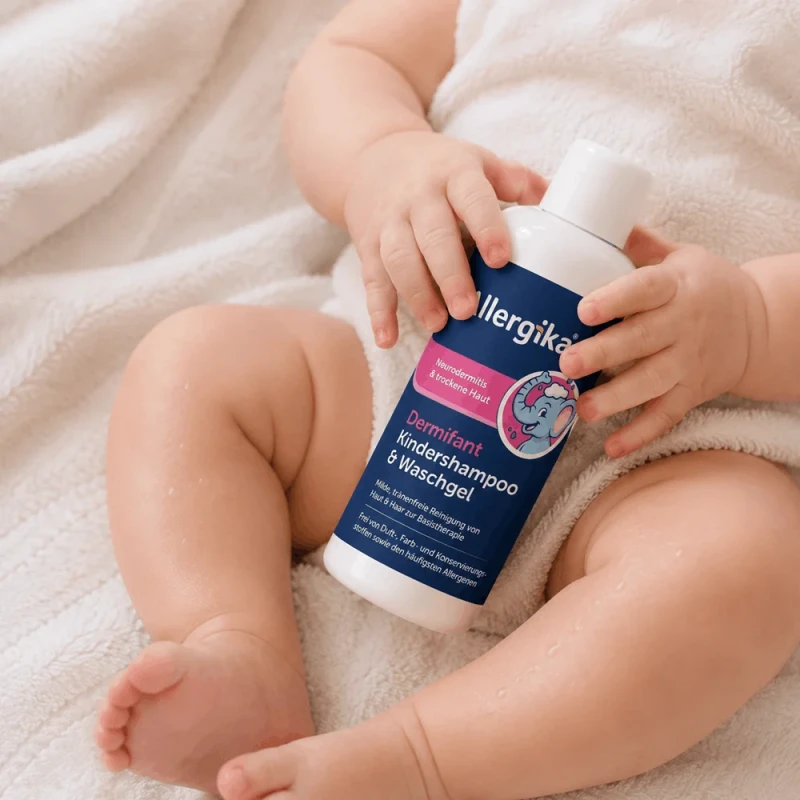 Allergika Dermifant 2w1, szampon i żel do mycia dla dzieci, 200 ml - Myje nie naruszajac bariery ochronnej skóry - 2