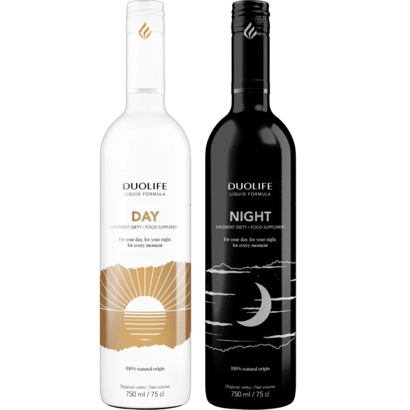 DuoLife Komplet - Dzień i Noc, płyn 2 x 750 ml - Kompleksowe wsparcie organizmu przez całą dobę - 1