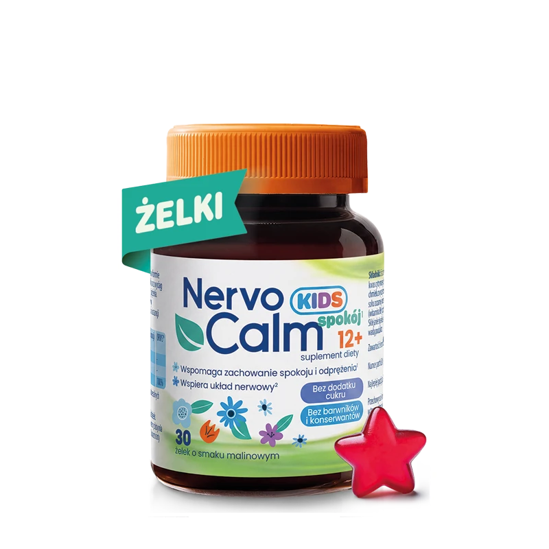 NervoCalm Kids Spokój 12+, 30 żelek - Wsparcie w zachowaniu spokoju i odprężenia w trudnych sytuacjach - 2