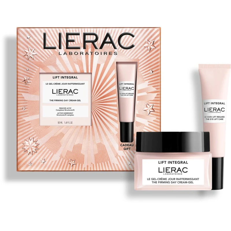 Lierac Lift Integral Zestaw - ujędrniający krem-żel na dzień, 50 ml + krem pod oczy, 15 ml - Pielęgnacja liftingująca i wygładzająca - 1