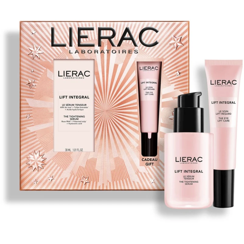 Lierac Lift Integral Zestaw - serum ujędrniające, 30 ml + krem pod oczy, 15 ml - Wygładzenie zmarszczek i poprawa napięcia skóry - 1