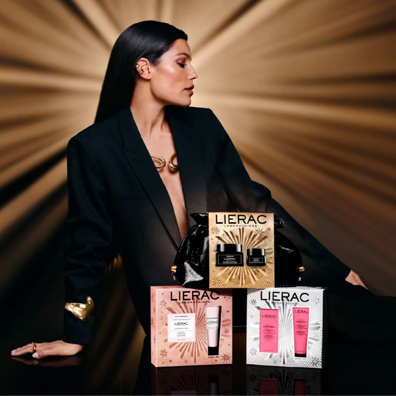 Lierac Glow Fresh Zestaw - rozświetlający booster serum, 30 ml + ekspresowa maska rewitalizująca, 75 ml - Intensywne nawilżenie, wygładzenie i poprawa kolorytu skóry - 2