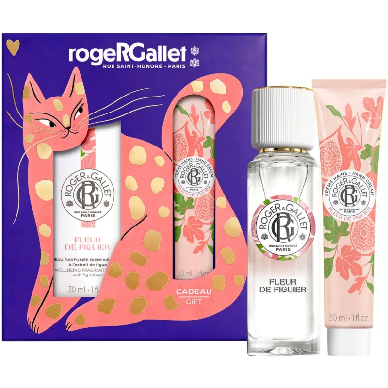 Roger & Gallet Fleur de Figuier Zestaw - woda zapachowa, 30 ml + krem do rąk, 30 ml - Z nutami figi, piżma i grejpfruta - 1