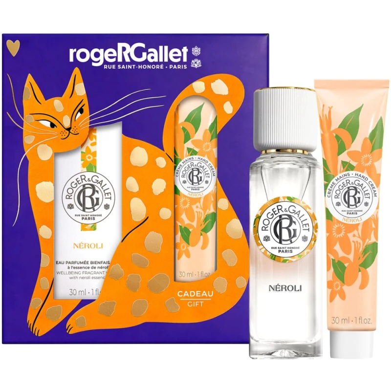 Roger & Gallet Néroli Zestaw - woda zapachowa, 30 ml + krem do rąk, 30 ml - Świeży kwiatowo-cytrusowy zapach i pielęgnacja dłoni - 1