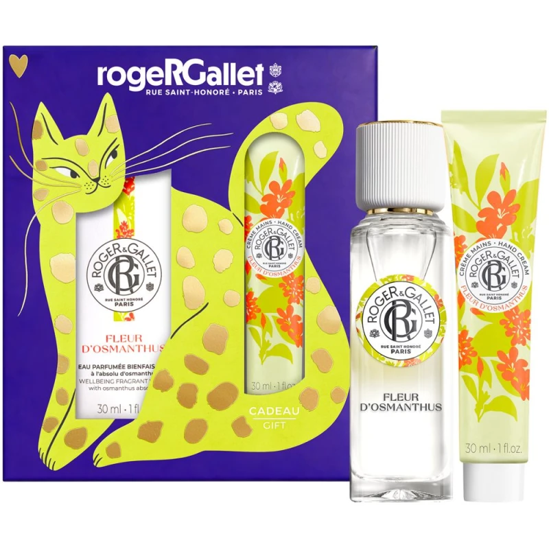 Roger & Gallet Fleur d’Osmanthus Zestaw - woda zapachowa, 30 ml + krem do rąk, 30 ml - Kwiatowo-owocowy zapach - 1