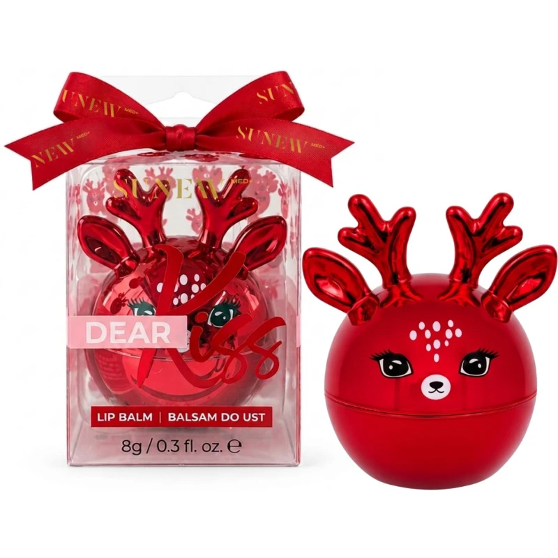 SunewMed+ Dear Kiss Red  Balsam do ust, orzechowy, 8 g - Ochronny balsam z masłem shea do suchych ust - 1