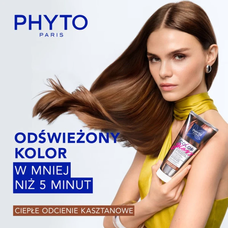 Phyto Color Gloss Maska Koloryzująca Ciepły Kasztan, 200 ml - Włosy od kasztanowych po brązowe - 1
