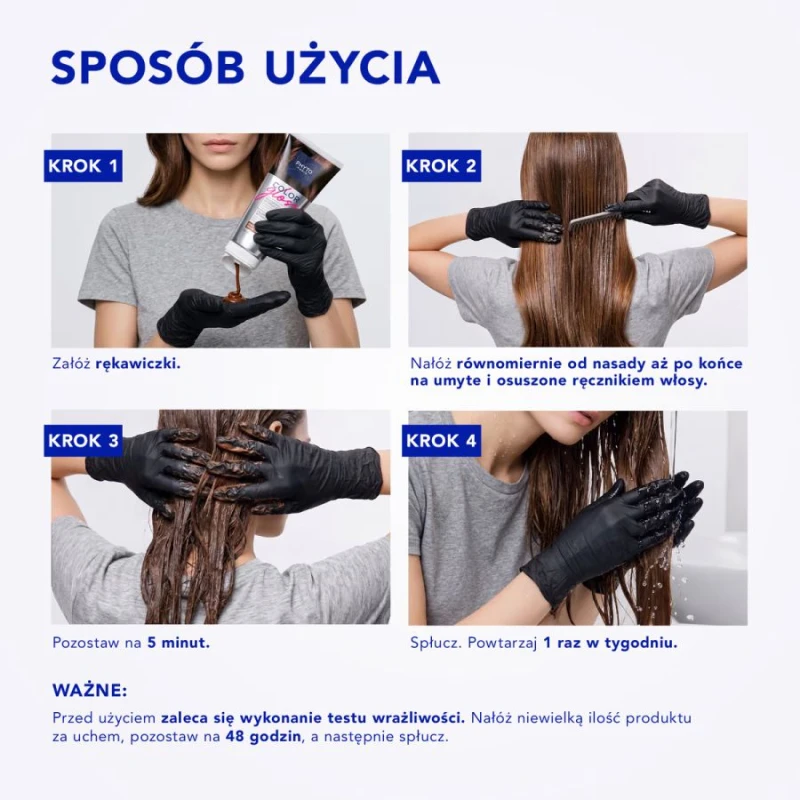 Phyto Color Gloss Maska Koloryzująca Polarny Blond, 200 ml - Włosy blond rozjaśniane oraz włosy siwe i białe - 5