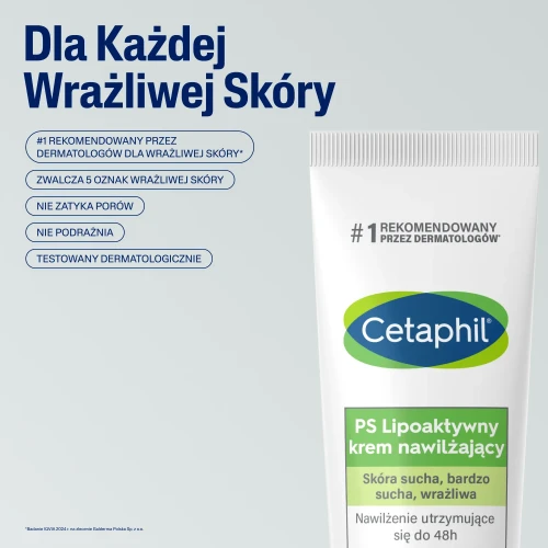 Cetaphil PS Lipoaktywny krem nawilżający, 100 g - Do skóry suchej, uszkodzonej, wrażliwej - 4