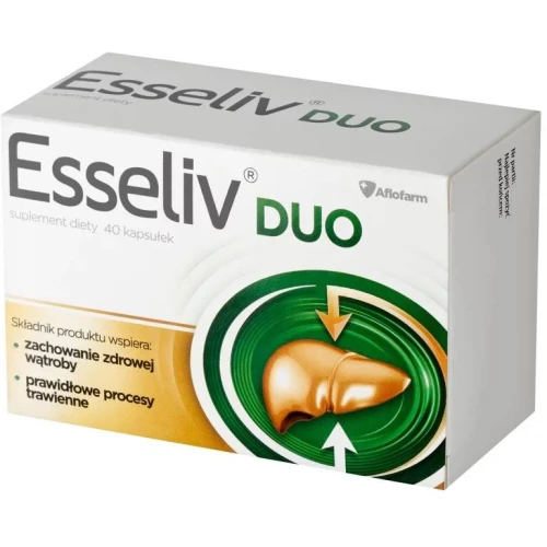 Esseliv Duo, 40 kapsułek - Wpływa na prawidłowe trawienie, wspiera wątrobę - 2