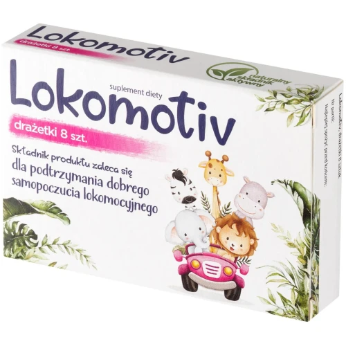 Lokomotiv, 8 drażetek - Z wyciągiem z kłącza imbiru - 1