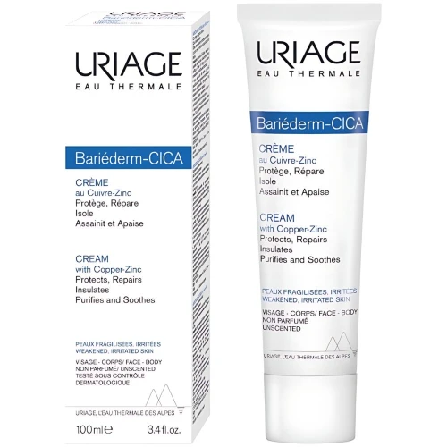 Uriage Bariederm Cica Krem regenerujący z Cu-Zn, 100 ml  - Do skóry delikatnej, wrażliwej, podrażnionej - 2