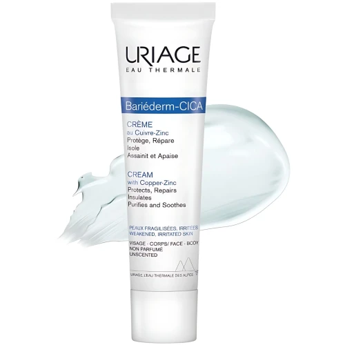 Uriage Bariederm Cica Krem regenerujący z Cu-Zn, 100 ml  - Do skóry delikatnej, wrażliwej, podrażnionej - 3