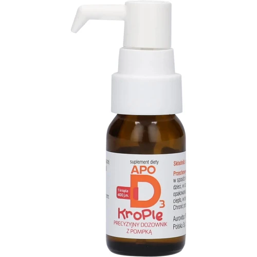 ApoD3 krople 400 j.m., 10ml - Suplement diety z witaminą D postaci kropli zawieszonych w oleju słonecznikowym dla noworodków, niemowląt oraz dzieci powyżej 1. roku życia - 2