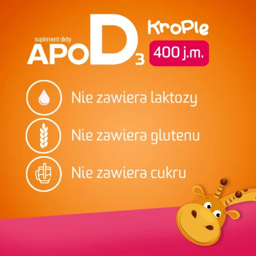 ApoD3 krople 400 j.m., 10ml - Suplement diety z witaminą D postaci kropli zawieszonych w oleju słonecznikowym dla noworodków, niemowląt oraz dzieci powyżej 1. roku życia - 7