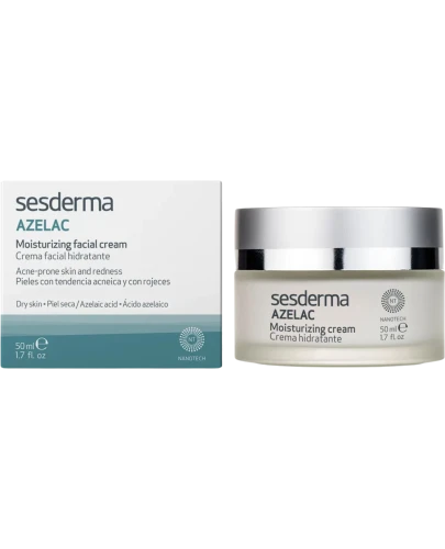 Sesderma Azelac Krem nawilżający, 50 ml - Łagodzi podrażnienia i poprawia koloryt skóry - 1