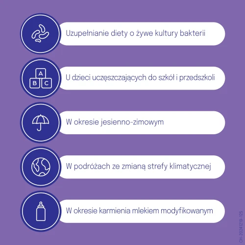 Dicoflor baby krople, 5 ml  - Z liofilizowanymi żywymi kulturami bakterii Lactobacillus rhamnosus GG - 1
