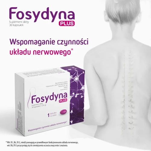 Fosydyna Plus, 30 kapsułek - Suplement diety z urydyną i witaminami z grupy B - 1