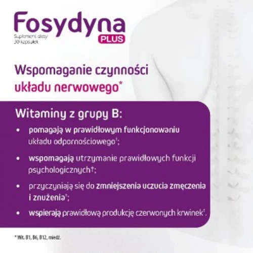 Fosydyna Plus, 30 kapsułek - Suplement diety z urydyną i witaminami z grupy B - 2