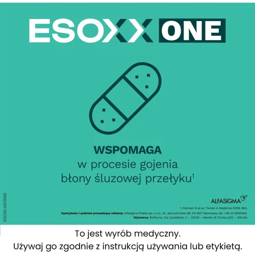 Esoxx One, 14 saszetek jednodawkowych - Osłania błonę śluzową górnego odcinka przewodu pokarmowego - 3
