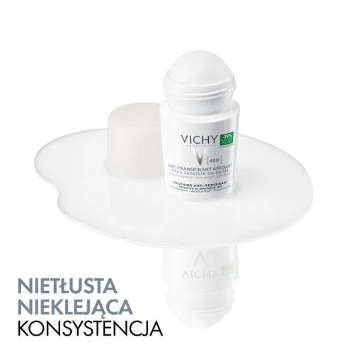 Vichy antyperspirant 48h do skóry wrażliwej, roll-on 50 ml - Łagodna formuła minimalizuje ryzyko podrażnień po depilacji - 4