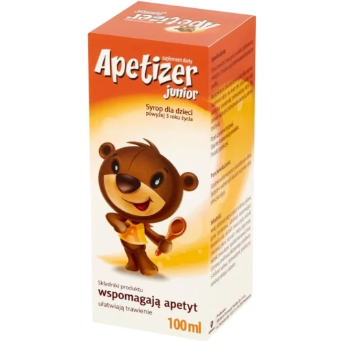 Apetizer Junior syrop, 100ml - Z kompozycją ziołową dla dzieci powyżej 3. roku życia - 1