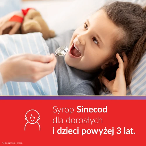 Sinecod 1,5 mg/ml, syrop 100 ml - Łagodzi objawy suchego kaszlu różnego pochodzenia - 5