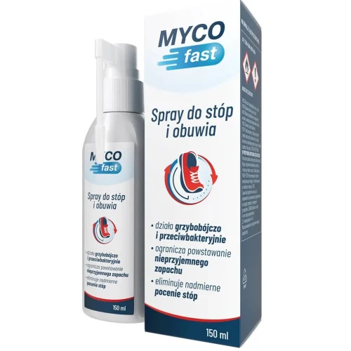 MYCOfast spray do stóp i obuwia, 150 ml - Eliminuje nadmierne pocenie stóp i ogranicza powstawanie nieprzyjemnego zapachu - 2