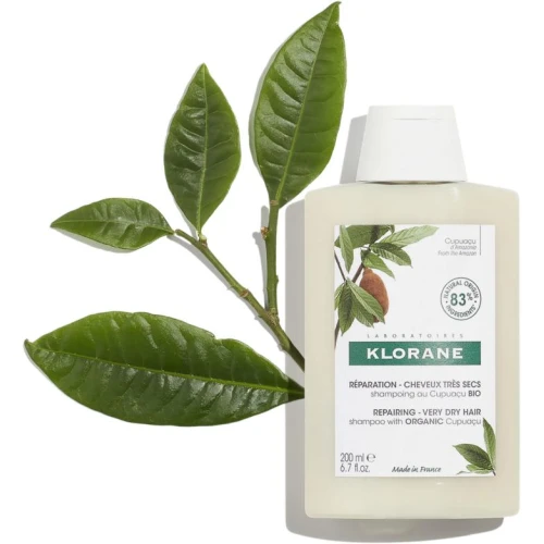 Klorane Cupuaçu, szampon do włosów suchych, 200 ml - Oczyszcza, odżywia, regeneruje bardzo suche włosy - 2