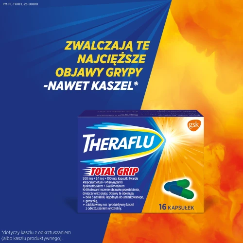 Theraflu Total Grip, 16 kapsułek - Na objawy przeziębienia i grypy - 2