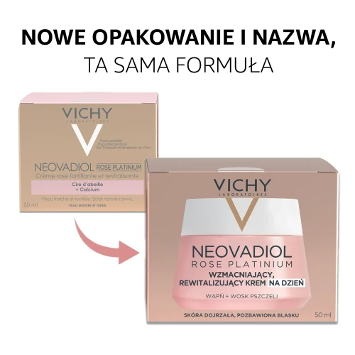 Vichy Neovadiol Rose Platinium krem do twarzy na dzień, 50 ml - Wzmacniająco-rewitalizujący dla skóry dojrzałej pozbawionej blasku. - 2