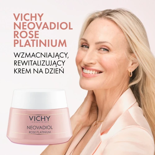 Vichy Neovadiol Rose Platinium krem do twarzy na dzień, 50 ml - Wzmacniająco-rewitalizujący dla skóry dojrzałej pozbawionej blasku. - 3
