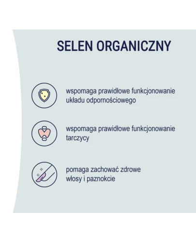 Naturell Selen Organiczny 200, 60 tabletek - Preparat z wysoką zawartością selenu, tabletki na włosy - 2