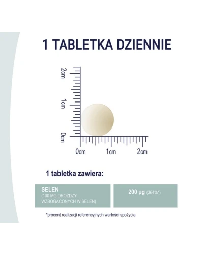 Naturell Selen Organiczny 200, 60 tabletek - Preparat z wysoką zawartością selenu, tabletki na włosy - 3