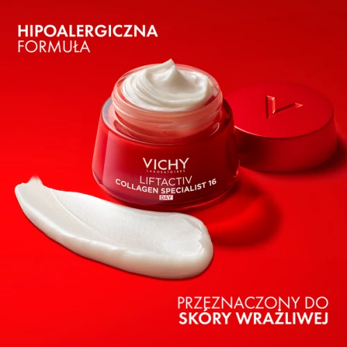 Vichy Liftactiv Collagen Specialist, krem przeciwzmarszczkowy na dzień, 50 ml - Z witaminą C i peptydami, modeluje owal twarzy - 6
