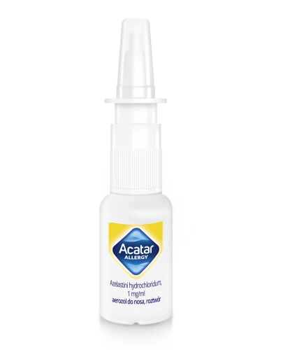 Acatar Allergy aerozol do nosa, 10ml - Roztwór chlorowodorku azelastyny na zapalenie błony śluzowej nosa - 2