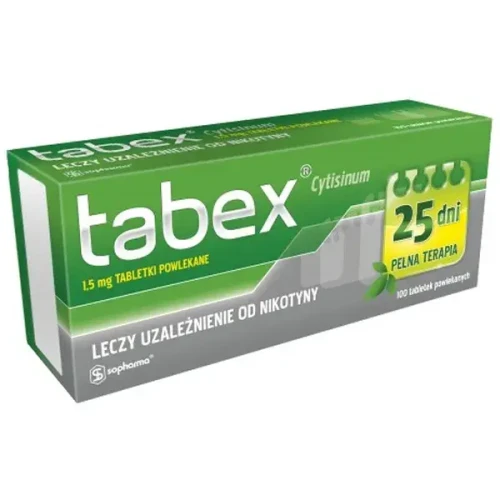 Tabex tabletki, 100 sztuk - Pomaga w stopniowym zmniejszaniu zależności organizmu od nikotyny - 2