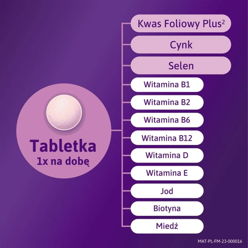 Femibion 0 Planowanie ciąży, 28 tabletek - Kwas foliowy i witaminy – przygotowanie organizmu kobiety do ciąży - 3