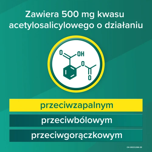 Aspirin musująca, 500mg, 12 tabletek musujących - Na ból i gorączkę w przebiegu przeziębienia i grypy - 3