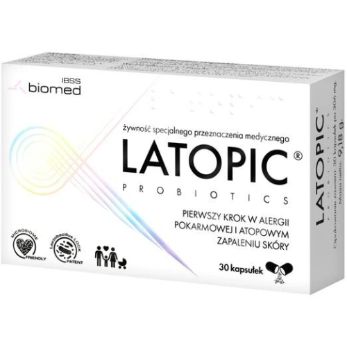 Latopic, 30 kapsułek - Ze szczepami bakterii kwasu mlekowego z rodzaju Lactobacillus - 1